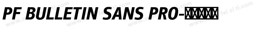 PF BULLETIN SANS PRO字体转换